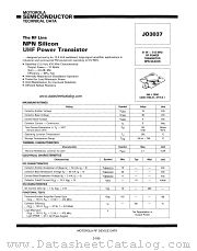 JO3037 datasheet pdf Motorola