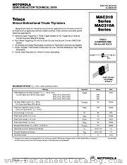 MAC310A6 datasheet pdf Motorola