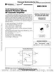 MBC13916T1 datasheet pdf Motorola