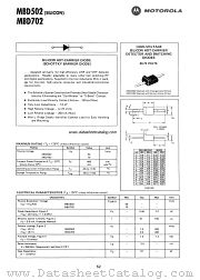 MBD502 datasheet pdf Motorola