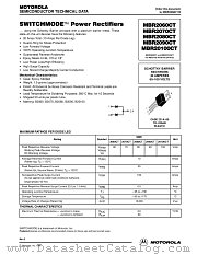 MBR2070CT datasheet pdf Motorola