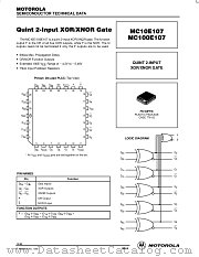 MC10E107FN datasheet pdf Motorola