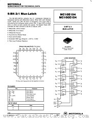 MC10E154FN datasheet pdf Motorola