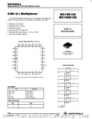 MC10E158FN datasheet pdf Motorola
