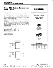 MC100E1651FN datasheet pdf Motorola