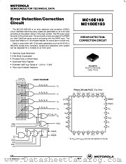 MC100E193FN datasheet pdf Motorola