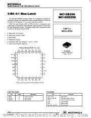 MC100E256FN datasheet pdf Motorola