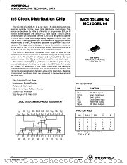 MC100EL14DW datasheet pdf Motorola