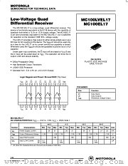 MC100LVEL17DW datasheet pdf Motorola