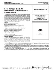 MC100ES6210 datasheet pdf Motorola