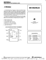 MC100LVEL33D datasheet pdf Motorola