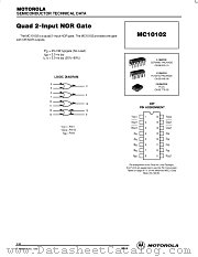MC10102L datasheet pdf Motorola
