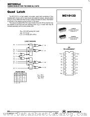 MC10133 datasheet pdf Motorola