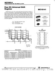 MC10141L datasheet pdf Motorola