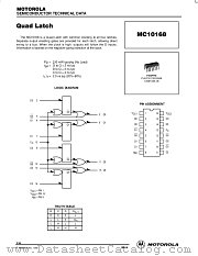 MC10168P datasheet pdf Motorola