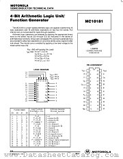 MC10181 datasheet pdf Motorola