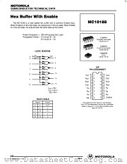 MC10188L datasheet pdf Motorola