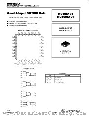 MC100E101FN datasheet pdf Motorola