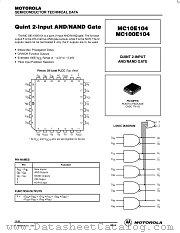 MC100E104FN datasheet pdf Motorola