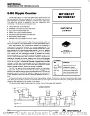 MC100E137FN datasheet pdf Motorola