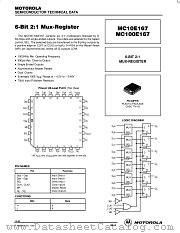 MC100E167FN datasheet pdf Motorola