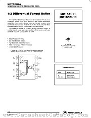 MC100EL11D datasheet pdf Motorola