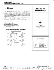 MC10EL33D datasheet pdf Motorola