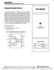 MC10EL89D datasheet pdf Motorola