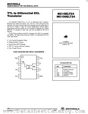 MC100ELT24D datasheet pdf Motorola