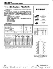 MC10H145P datasheet pdf Motorola