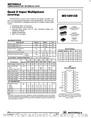 MC10H159P datasheet pdf Motorola