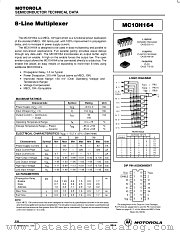 MC10H164L datasheet pdf Motorola