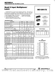 MC10H173L datasheet pdf Motorola