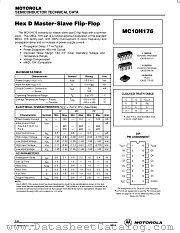 MC10H176L datasheet pdf Motorola