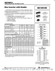 MC10H189FN datasheet pdf Motorola
