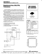 MC10H605FN datasheet pdf Motorola