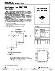 MC100H606FN datasheet pdf Motorola