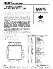 MC100H680FN datasheet pdf Motorola