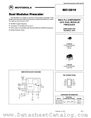 MC12019P datasheet pdf Motorola