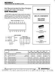 MC12090 datasheet pdf Motorola