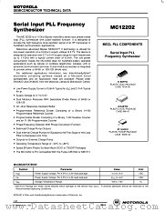 MC12202DT datasheet pdf Motorola