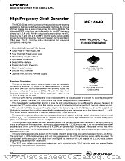 MC12430FN datasheet pdf Motorola