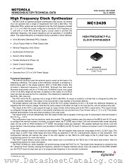MC12439 datasheet pdf Motorola