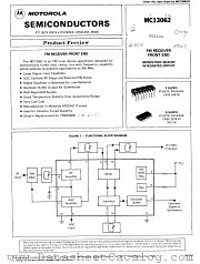 MC13062D datasheet pdf Motorola