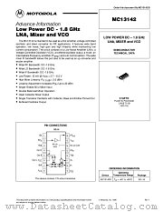 MC13142D datasheet pdf Motorola