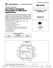 MC13146 datasheet pdf Motorola