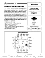 MC13158FTB datasheet pdf Motorola