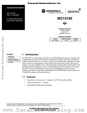 MC13190D datasheet pdf Motorola