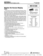 MC141540P datasheet pdf Motorola