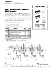 MC14194BCL datasheet pdf Motorola